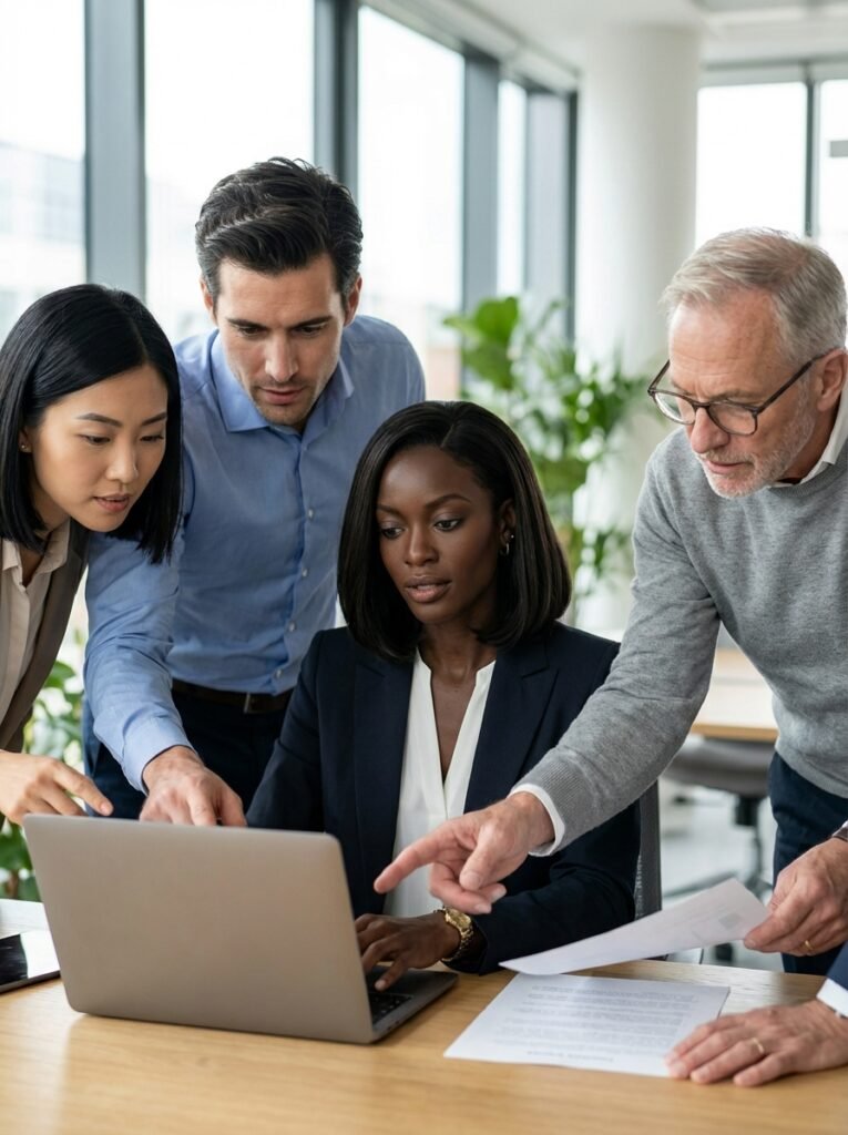 aizvicqn Equipe de direction OSIOO en reunion de travail